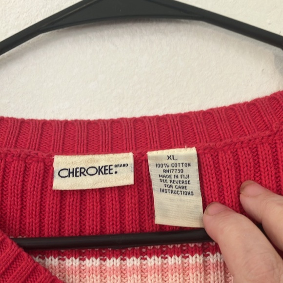 FINAL MARKDOWN Cherokee cotton sweater xl - Picture 3 of 3